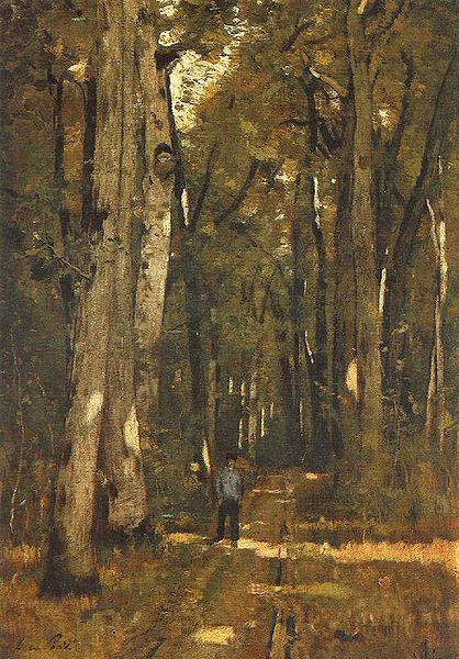 Laszlo Paal In the Forest of Fontainebleau France oil painting art